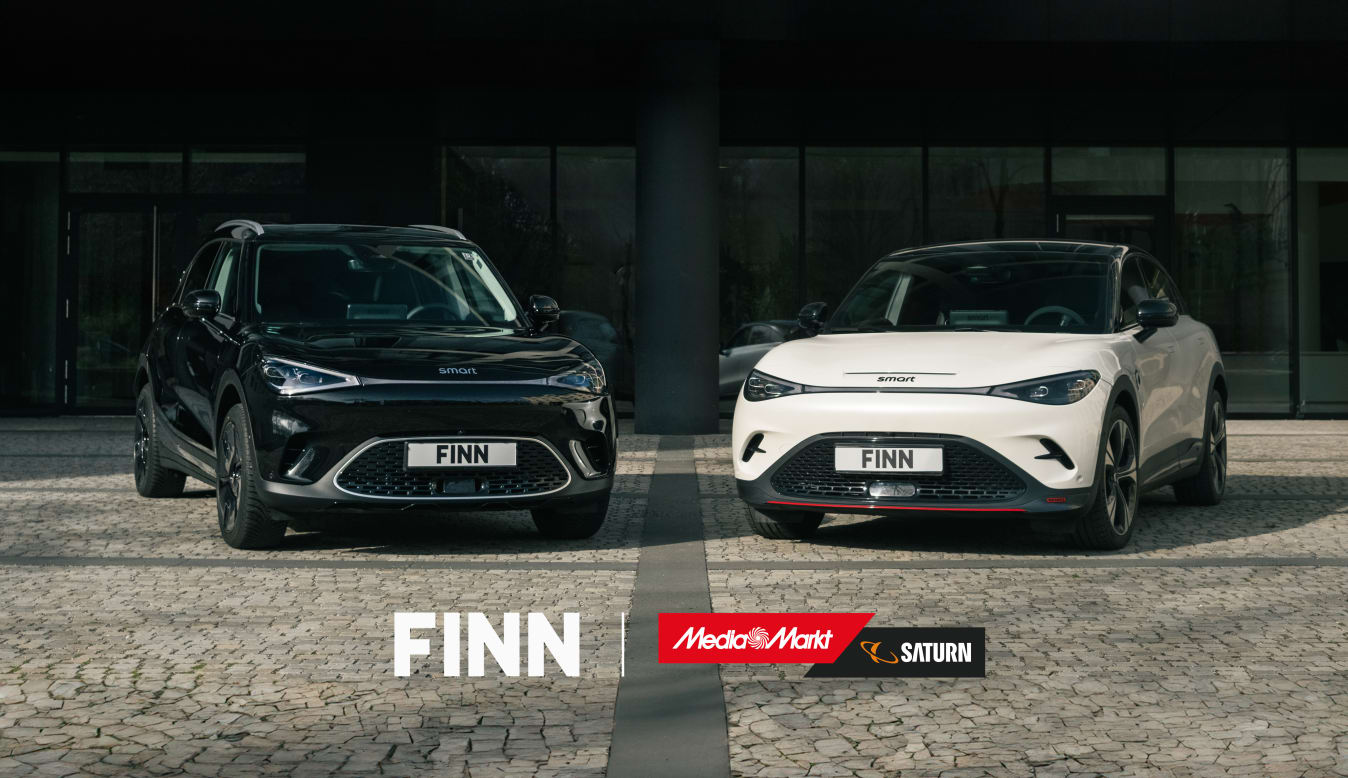 Zusammen mit MediaMarkt und Saturn bringt FINN die Zukunft der Mobilität zu Ihnen nach Hause.