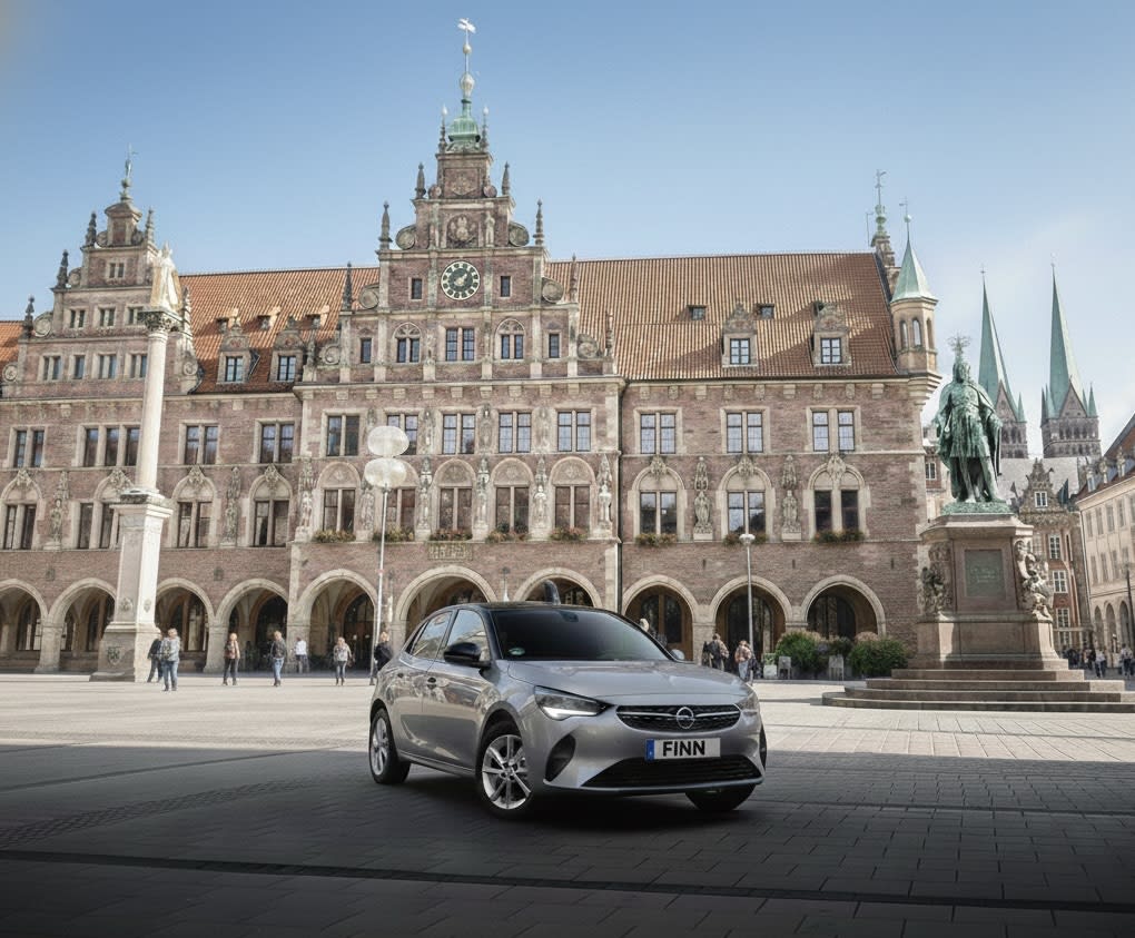 Ein FINN Auto steht in Bremen.