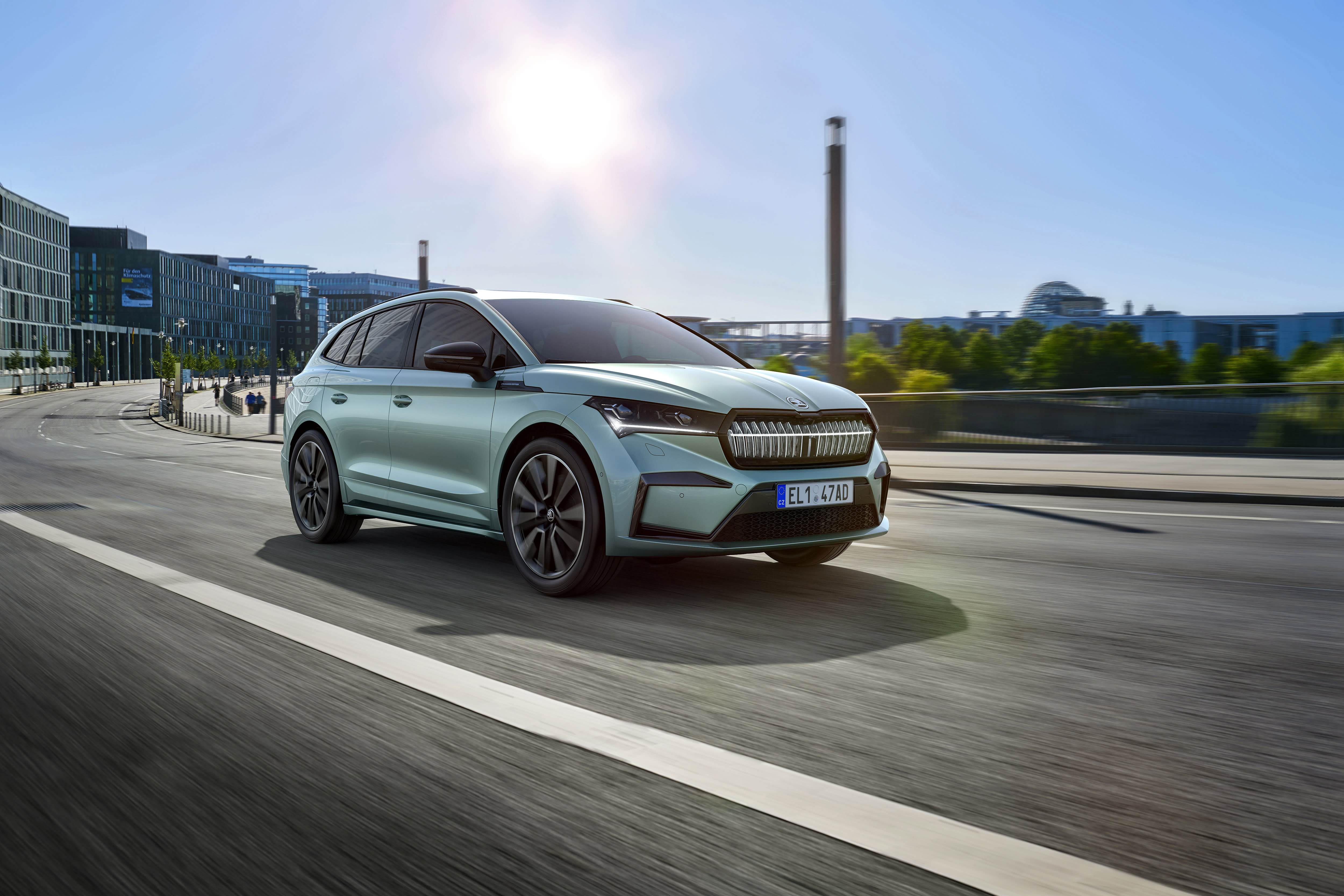 Ein Skoda Enyaq.