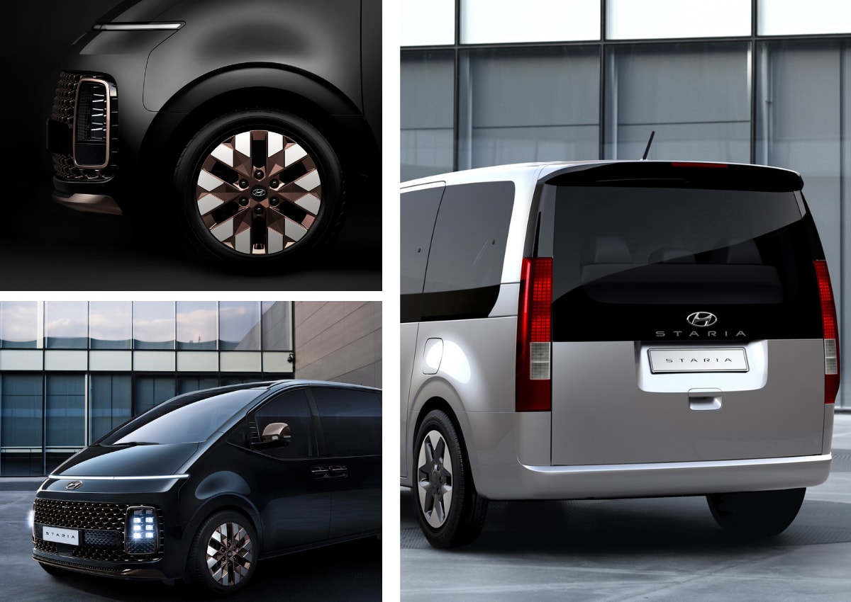 Das Exterieur des Hyundai Staria.