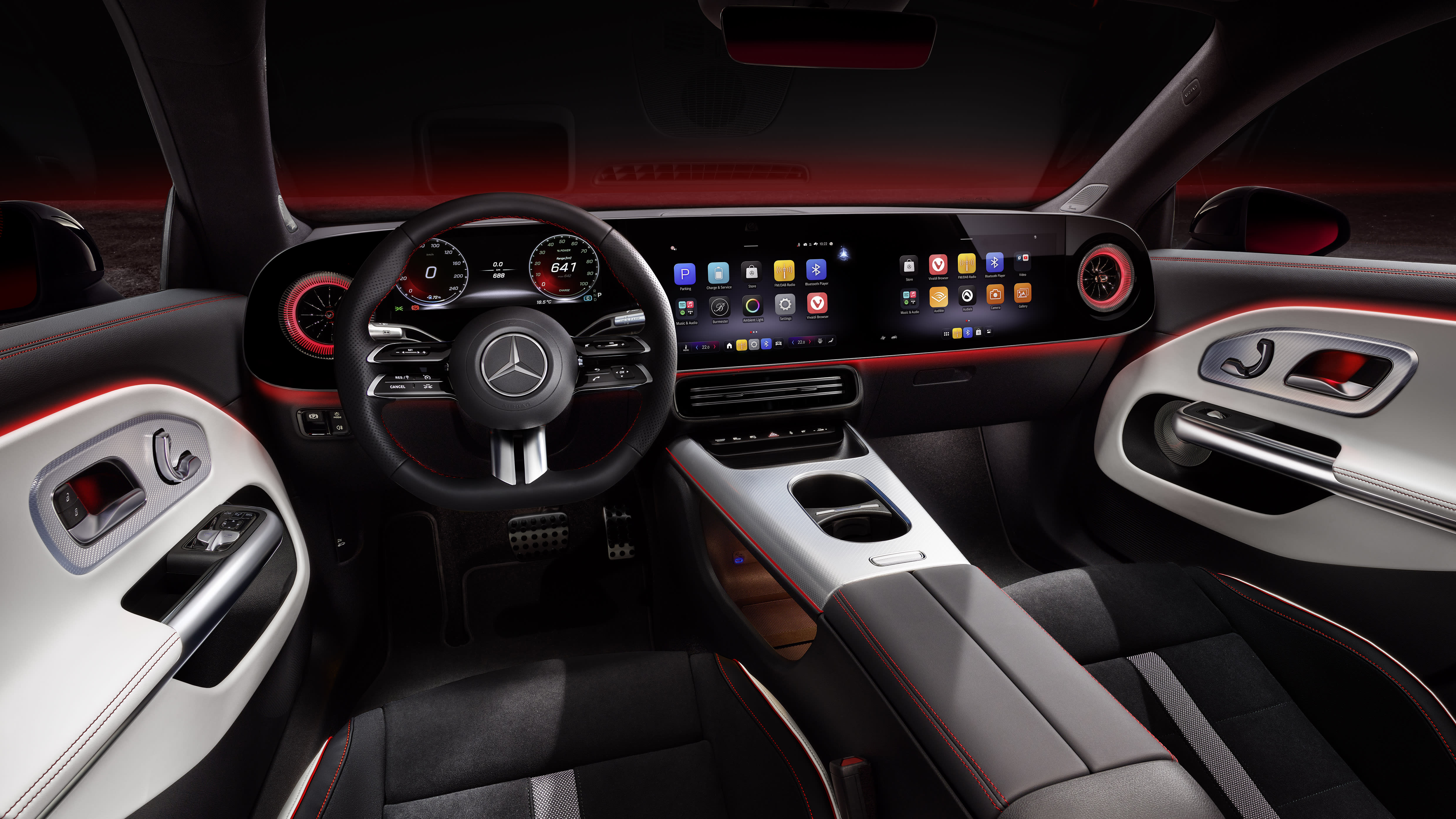 Das Interieur des Mercedes CLA.