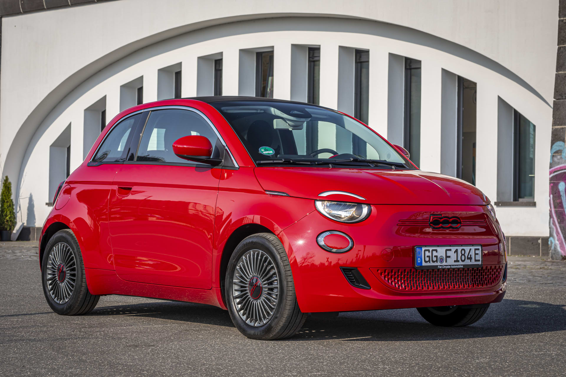 Ein Fiat 500 Elektro.