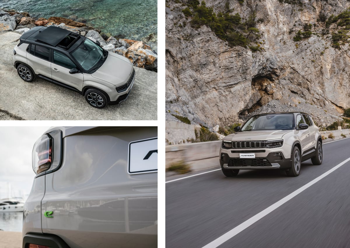 Das Exterieur des Jeep Avenger.