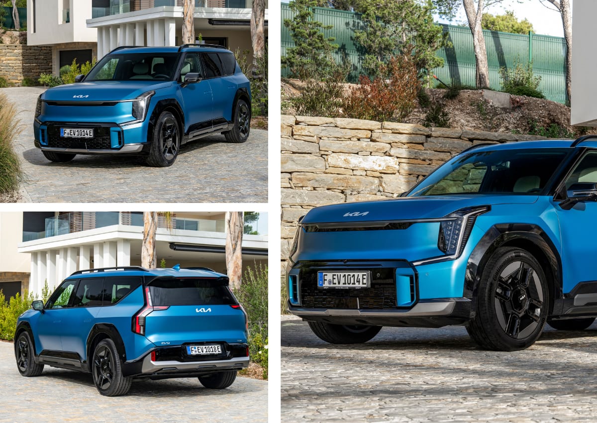 Das Exterieur des Kia EV9.