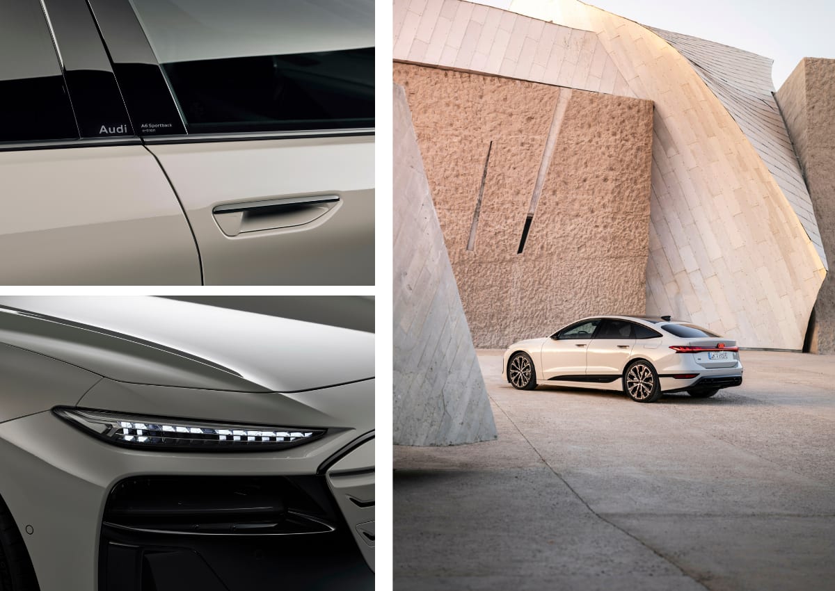 Das Exterieur des Audi A6 e-tron.