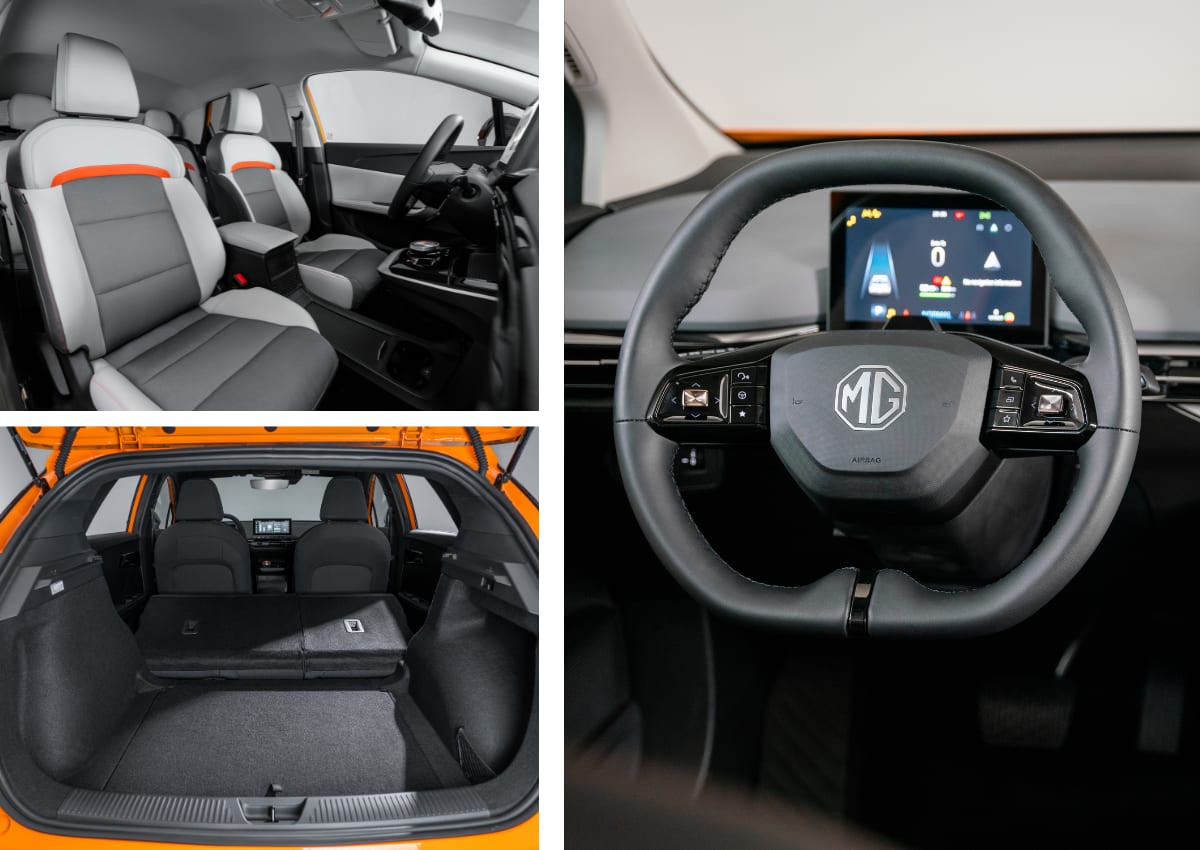 Das Interieur des MG4Electric.