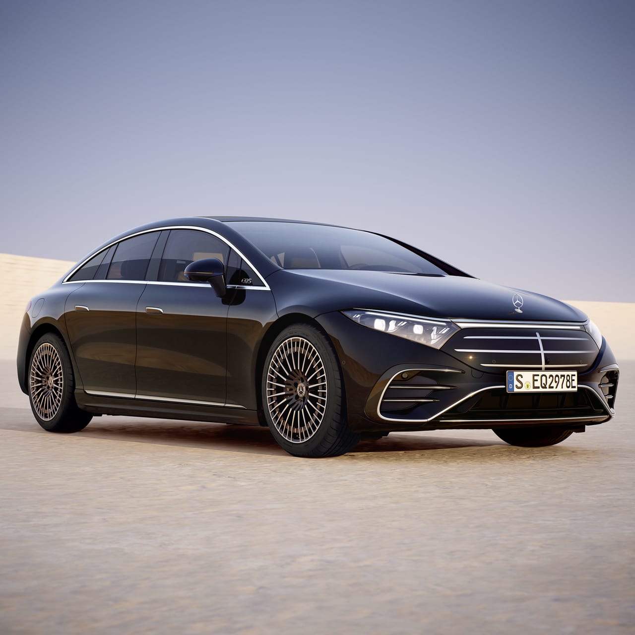 Ein Mercedes EQS.