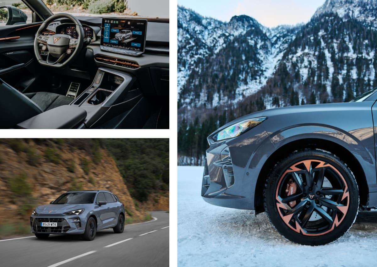 Das Interior und Exterior eines Cupra Terramar.