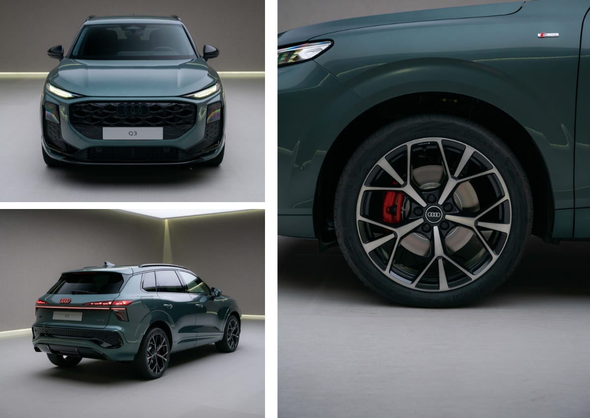 Das Exterieur des neuen Audi Q3.