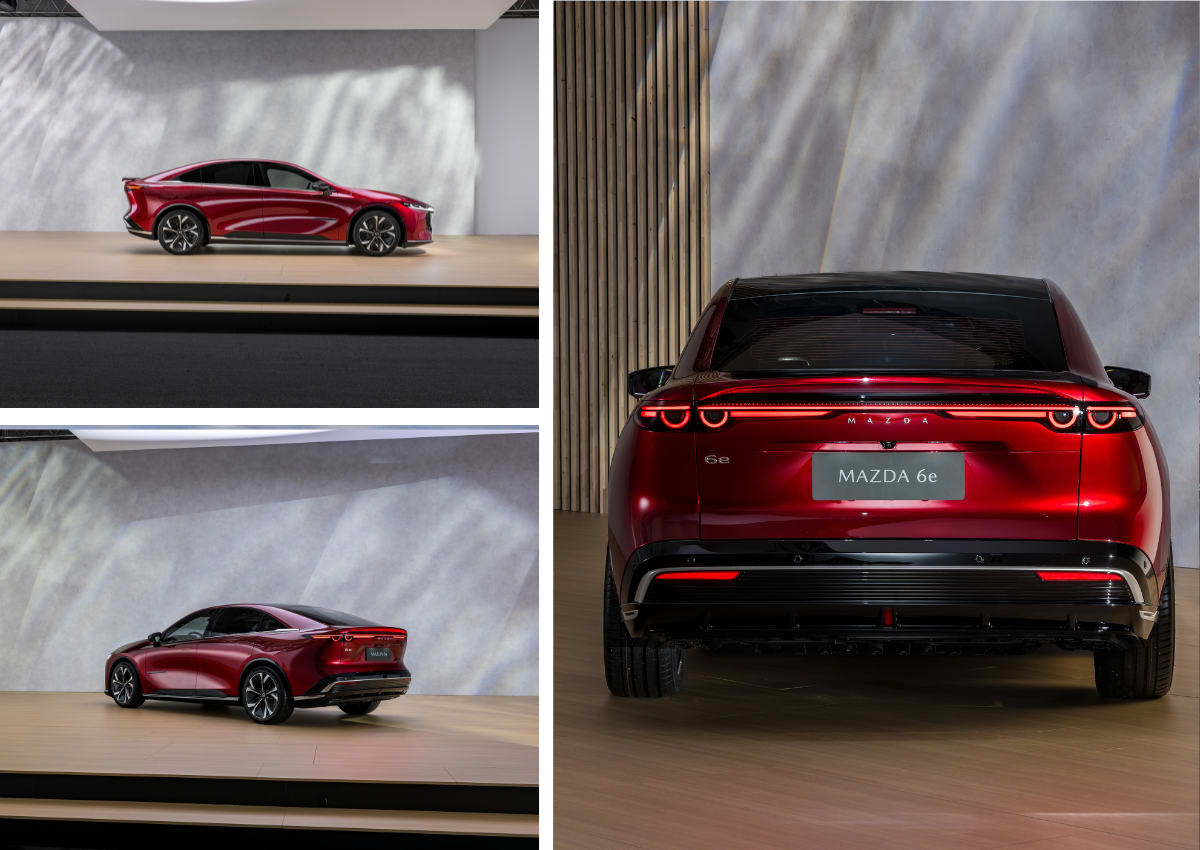 Das Exterieur des Mazda 6e.