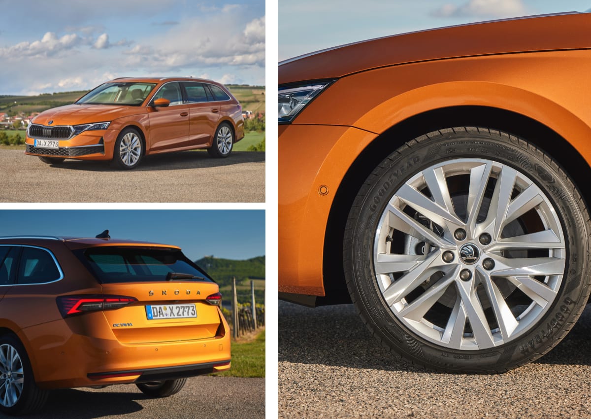 Das Exterieur des Skoda Octavia Combi.