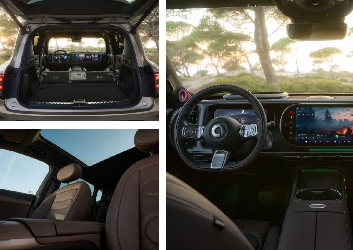 Das Interieur des smart #5.