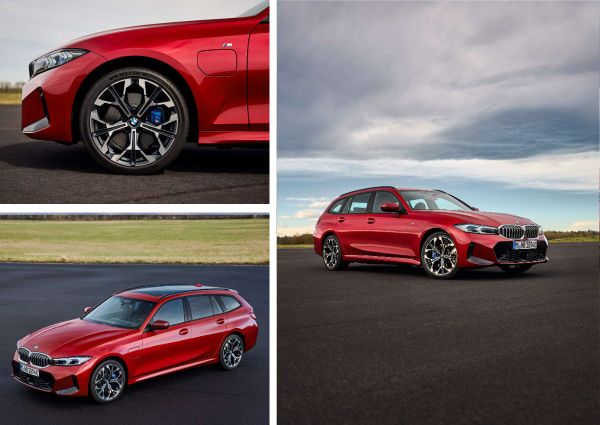 Das Exterieur des BMW 3er Touring.