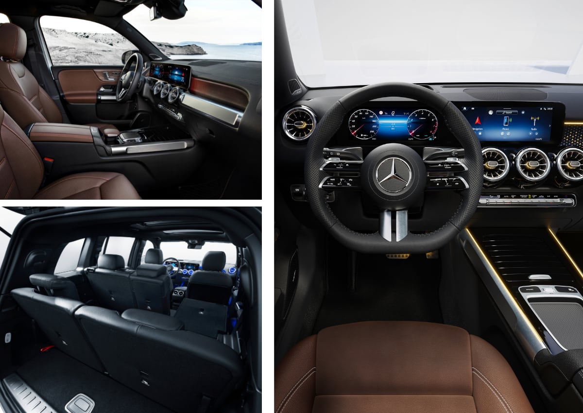 Das Interieur des Mercedes GLB.