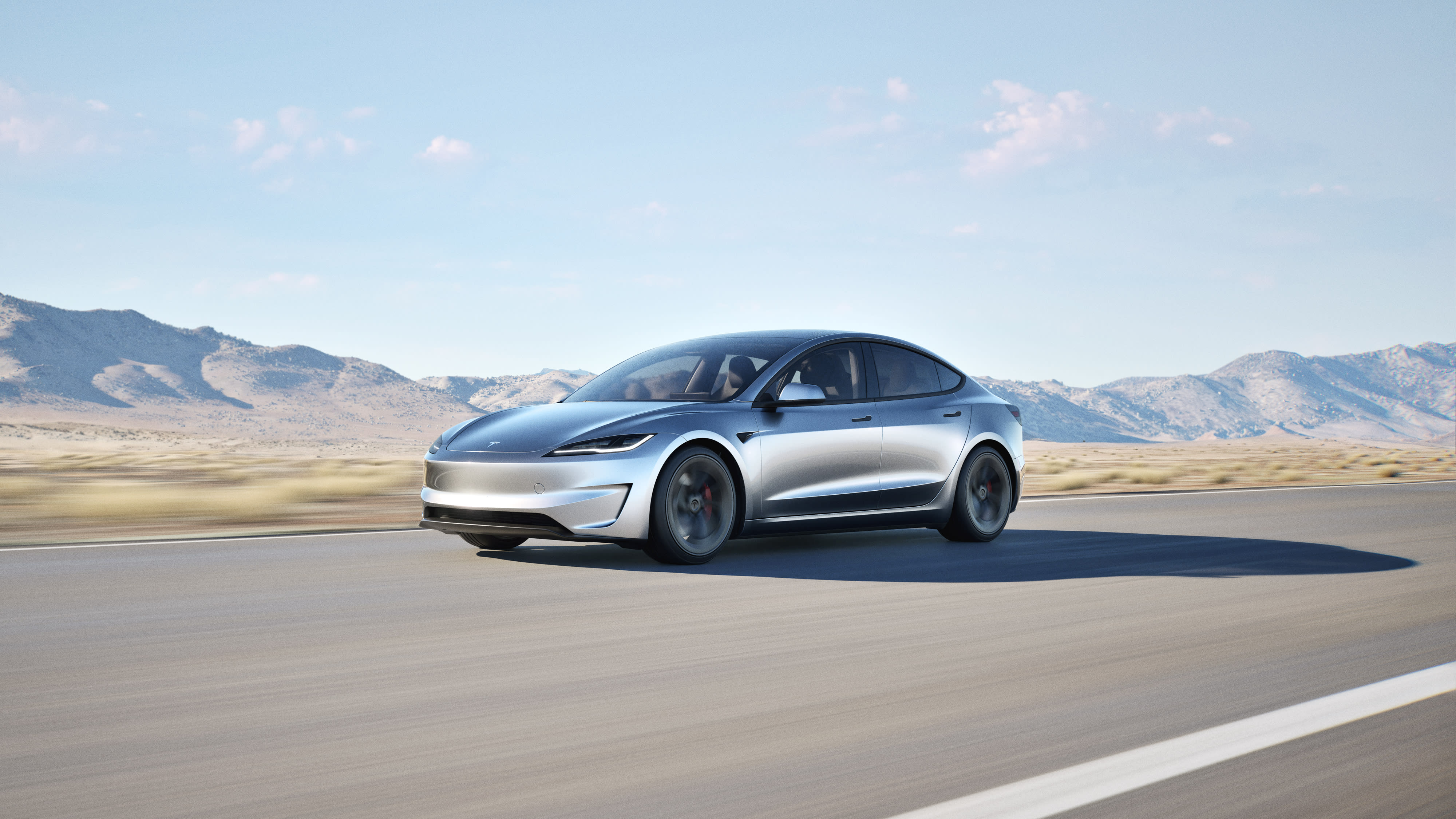 Ein Tesla Model 3.