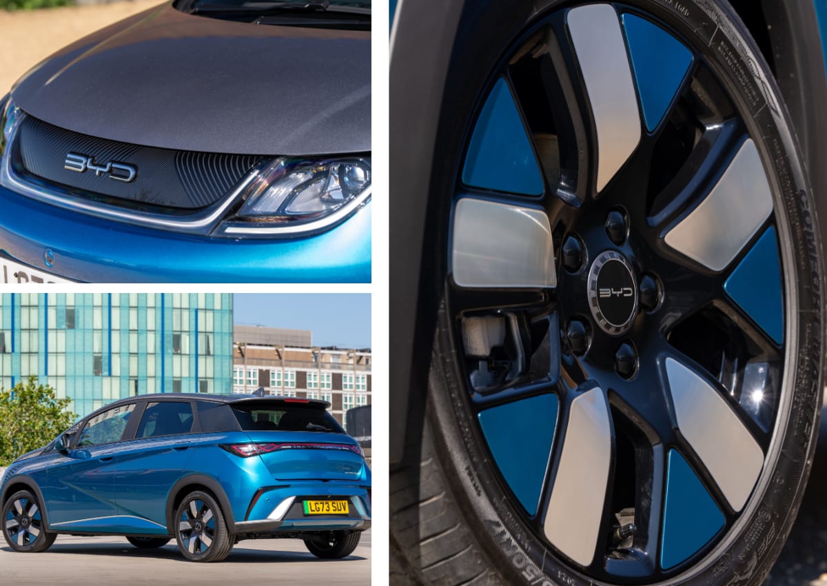 Das Exterieur des BYD Dolphin.