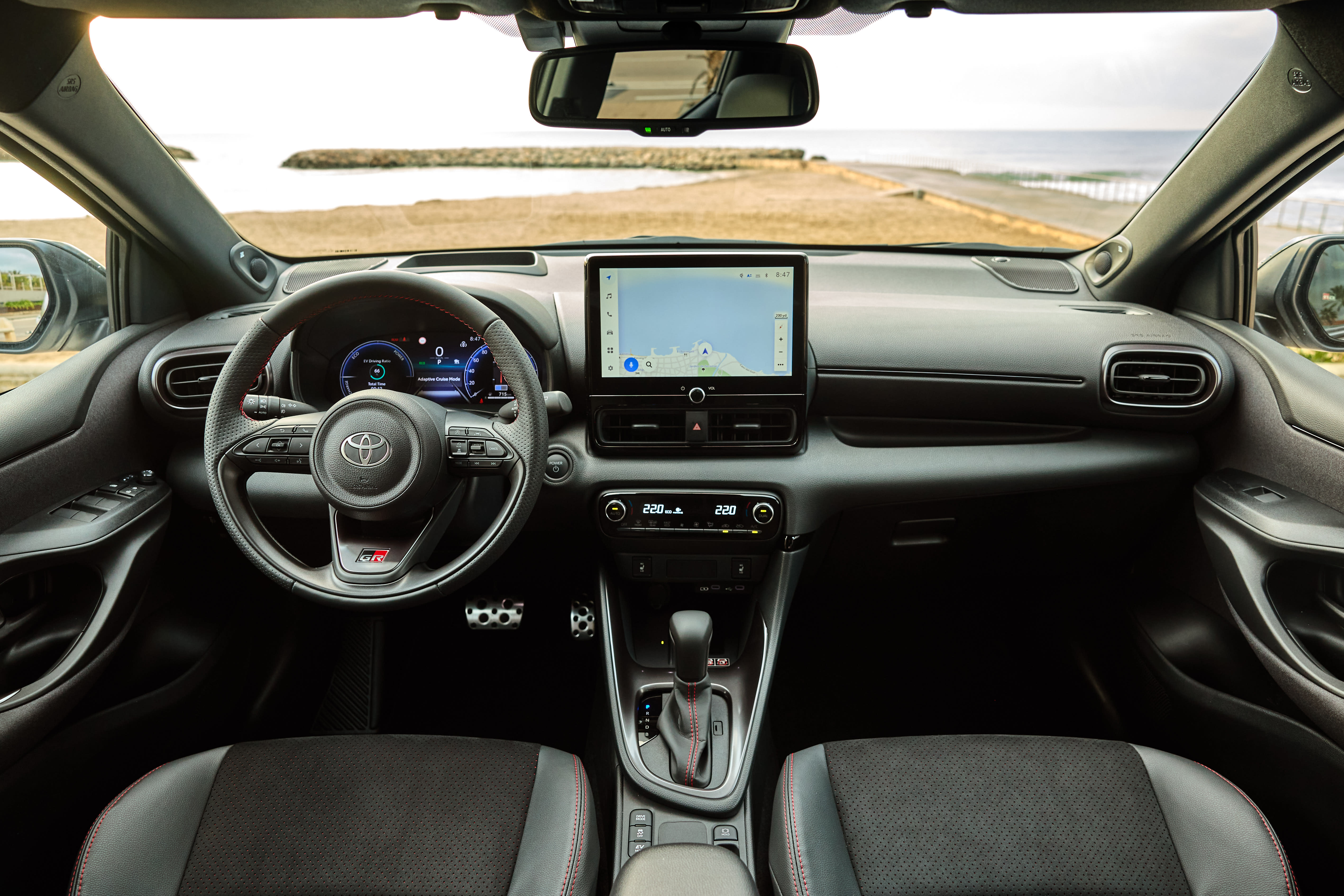 Das Interieur vom Toyota Yaris.