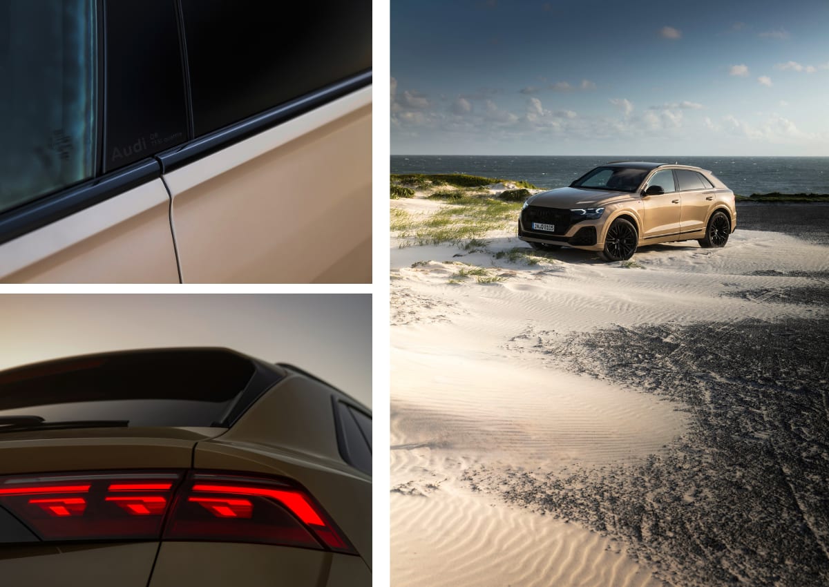 Das Exterieur des Audi Q8.
