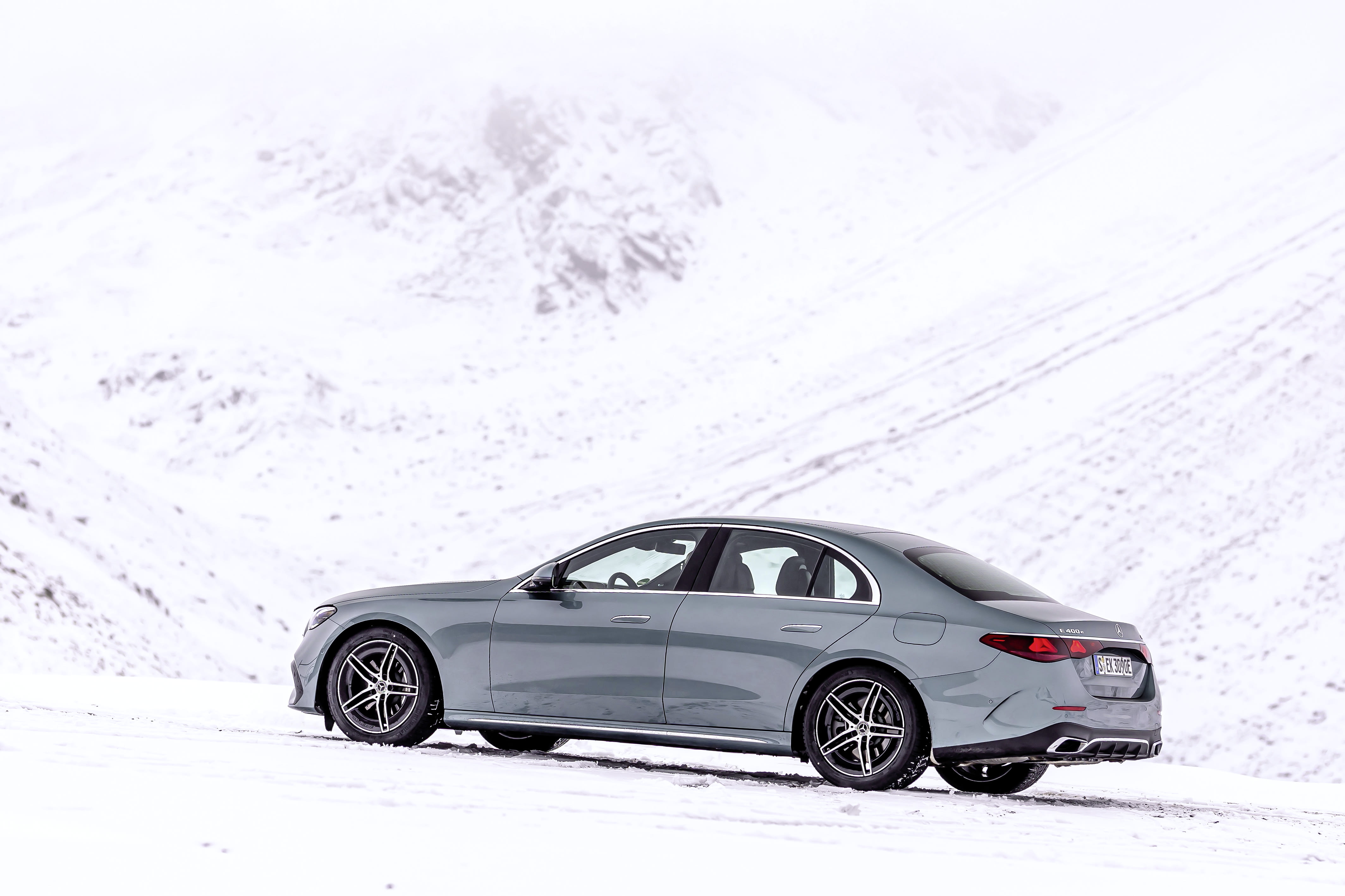 Das Exterieur der Mercedes E-Klasse.