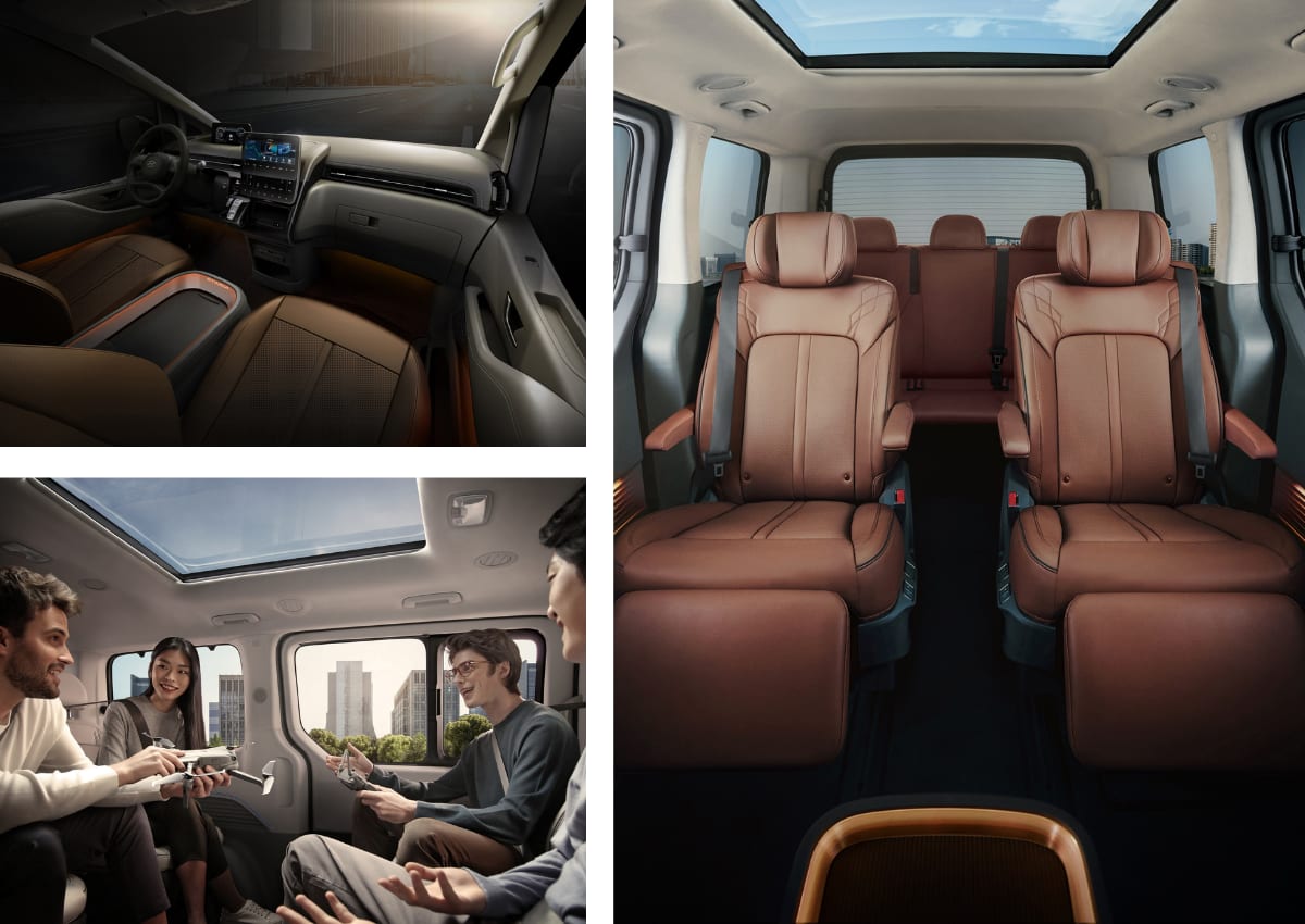 Das Interieur des Hyundai Staria.