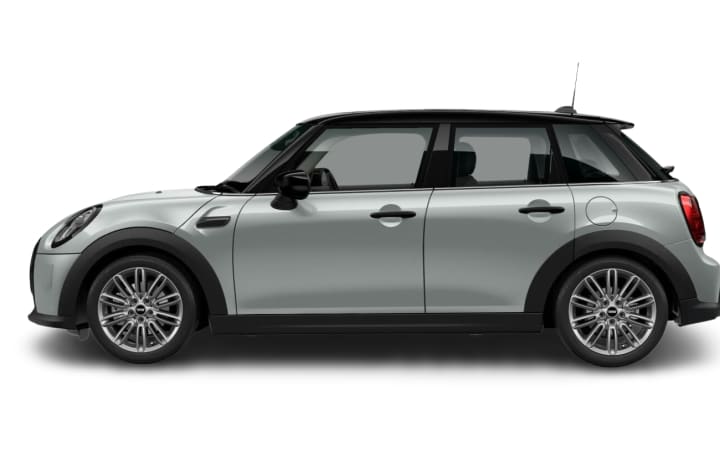 Neu MINI 5 Türer Classic Trim 2022 in White Silver Metallic ab 559€