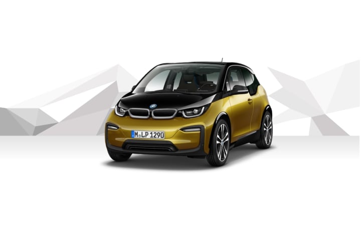 Neu BMW i3 Basisvariante 2021 in Galvanic Gold Metallic mit Akzent ...