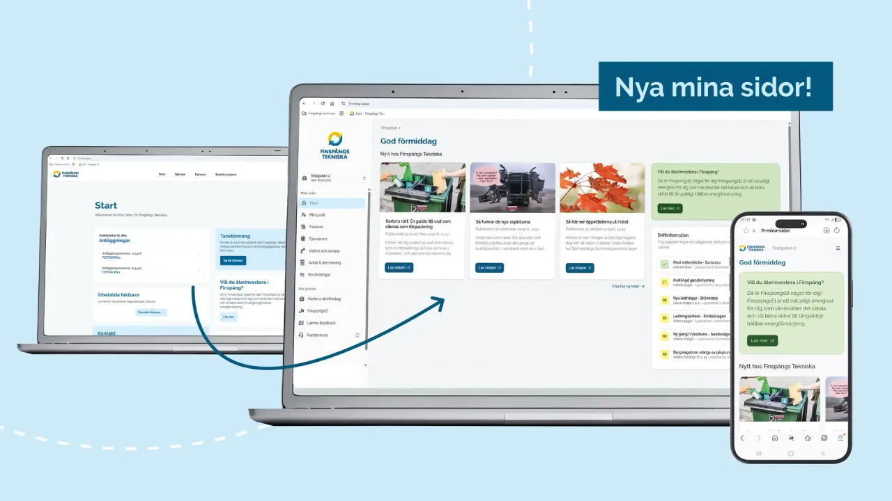 Ny version av Mina sidor – enklare, tryggare och mer användarvänlig 