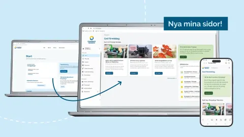 Ny version av Mina sidor – enklare, tryggare och mer användarvänlig 