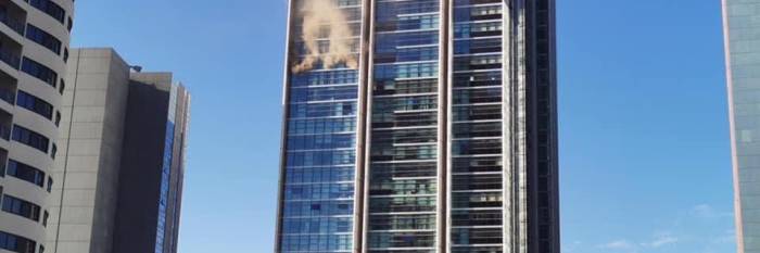 An image relating to the news item High Rise Unit Fire