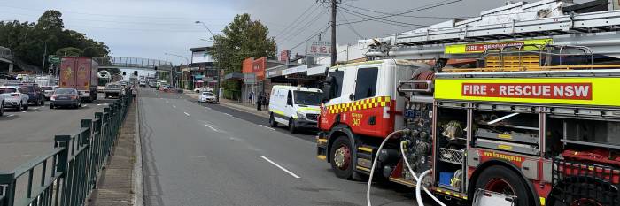 An image relating to the news item Restaurant fire