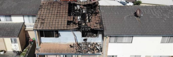 An image relating to the news item House Destroyed by Fire