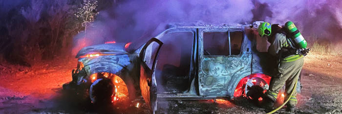 An image relating to the news item Car fire