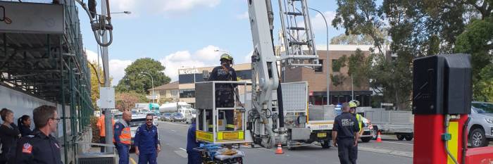 An image relating to the news item Ladder Platform Rescue