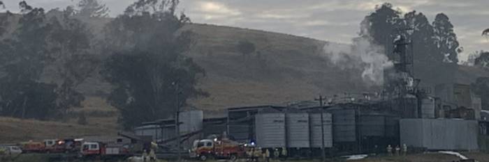 An image relating to the news item Silo Fire