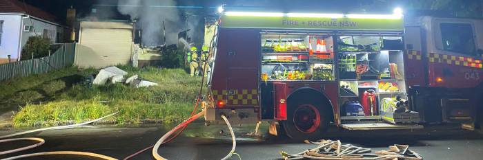 An image relating to the news item Firefighters save neighbouring home from abandoned house fire