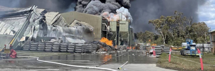 An image relating to the news item Massive Factory Fire