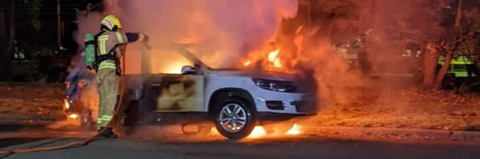 An image relating to the news item Car Fire