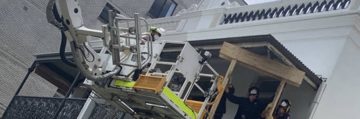 An image relating to the news item Balcony Collapse