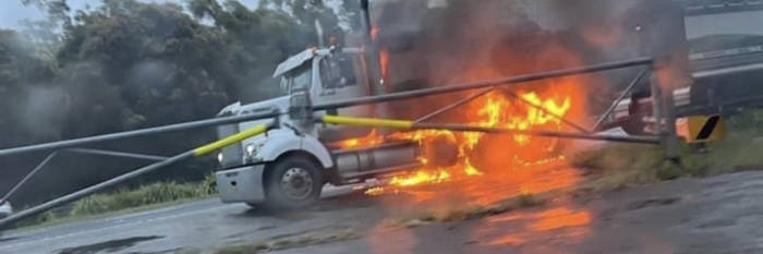 An image relating to the news item Truck Fire