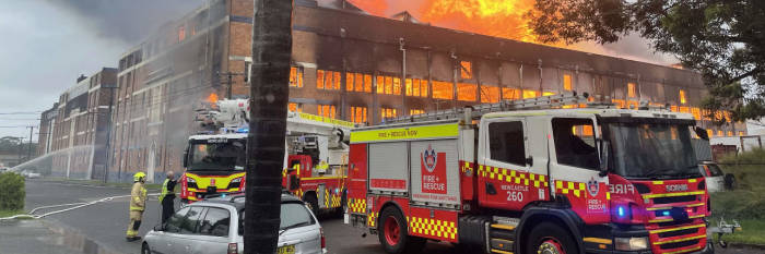 An image relating to the news item Destroyed Wickham buildings threatening to collapse 