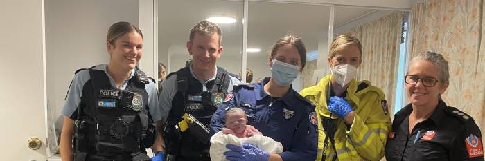 An image relating to the news item FRNSW crew helps deliver bundle of joy