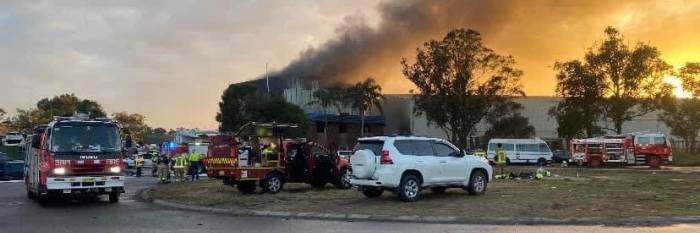 An image relating to the news item Wrecking yard destroyed by fire