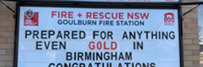 An image relating to the news item FRNSW firefighter wins Commonwealth Games gold