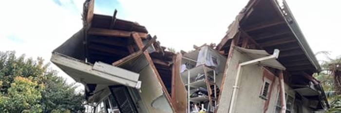 An image relating to the news item Home partially collapses in Sydney's north-west