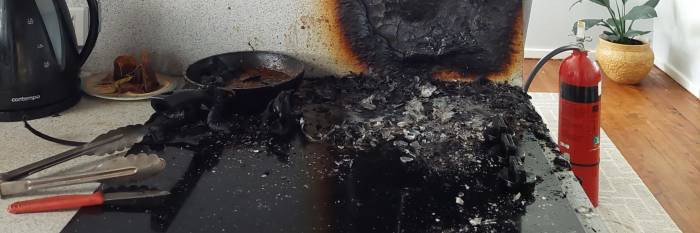 An image relating to the news item Working smoke alarms save elderly resident from kitchen fire