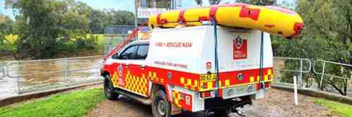 An image relating to the news item FRNSW helps rescue native animals trapped in floodwaters 