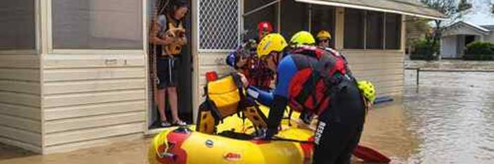 An image relating to the news item FRNSW assists with flood rescues and evacuations 