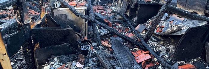 An image relating to the news item Faulty air conditioner deemed the cause of house fire