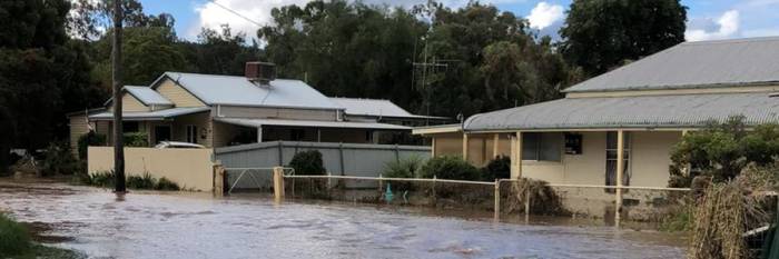 An image relating to the news item FRNSW assessment teams capture footage showing extent of flood damage 