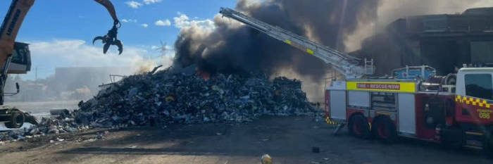 An image relating to the news item Scrap Metal Fire